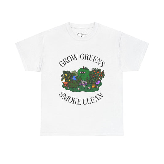Unisex Cotton Tee - Grow Greens Smoke Clean